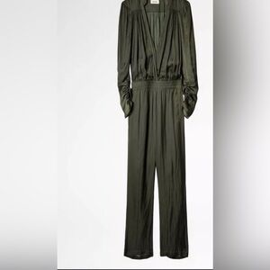 NWOT Captain Satin Jumpsuit by Zadig & Voltaire